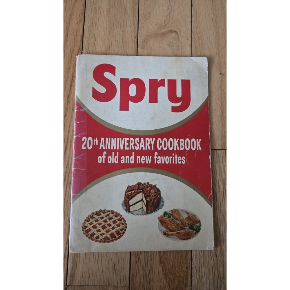 Vintage 1955‎ Spry 20th Anniversary Cookbook Of Old And New Favorites